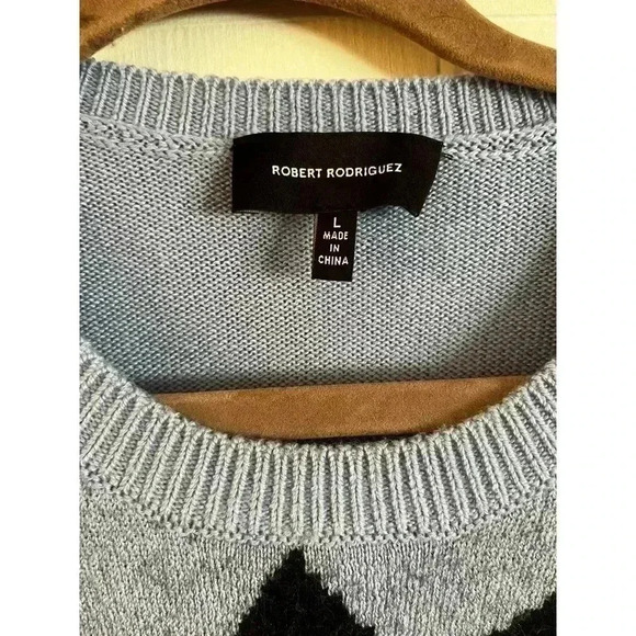 Robert Rodriguez Women’s 100% Wool Sweater Long Sleeve Wow Knitted Size Large - Picture 3 of 5